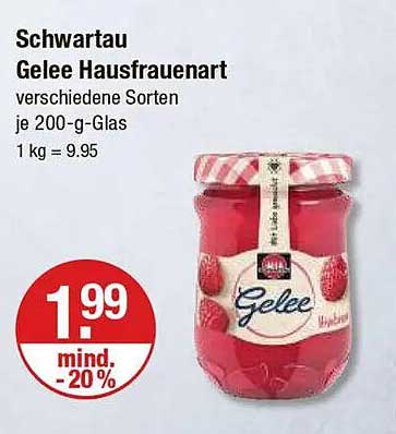 Schwartau Gelee Hausfrauenart verschiedene Sorten je 200-g-Glas