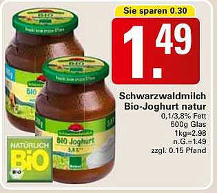 Schwarzwaldmilch Bio-Joghurt natur 500g