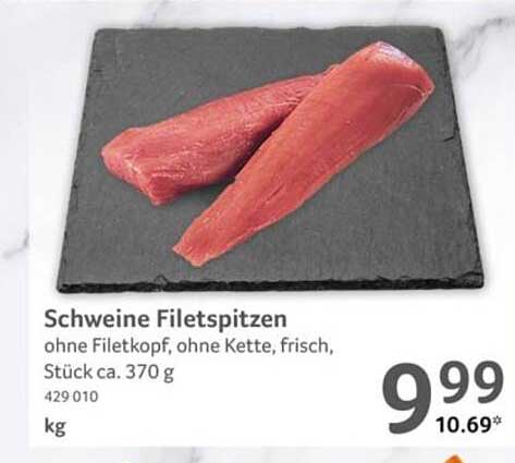 Schweine Filetspitzen, frisch, ca. 370 g