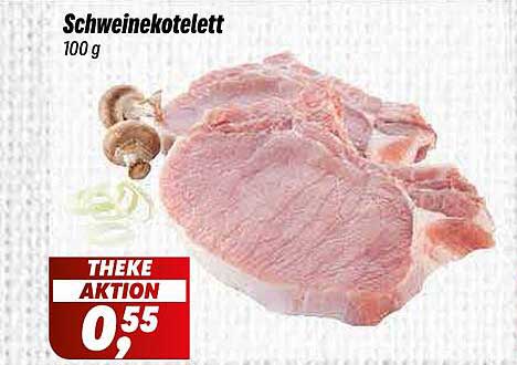 Schweinekotelett 100 g - THEKE AKTION