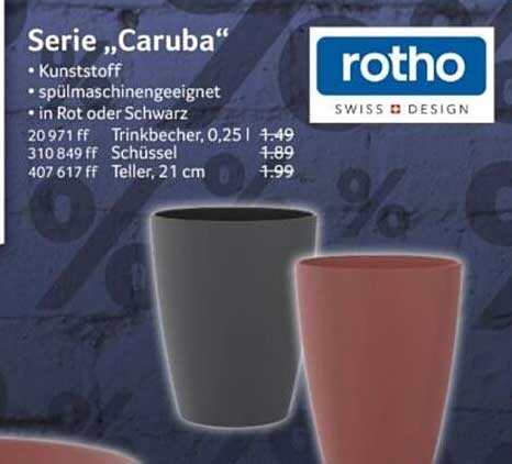 Serie "Caruba" - Trinkbecher, Schüssel und Teller in zeitlosem Design
