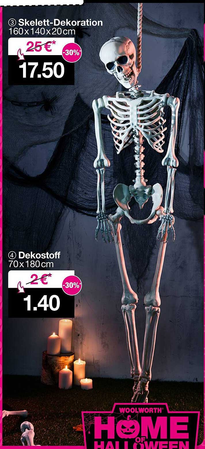 Skelett-Dekoration 160x140x20 cm