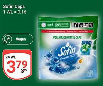 Sofin Caps - Vollwaschmittel für strahlend saubere Wäsche