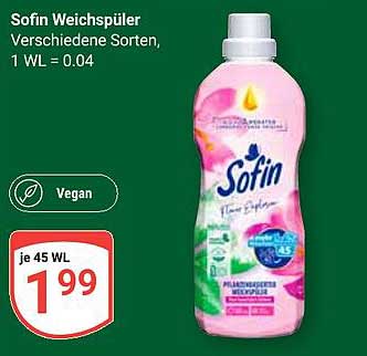 Sofin Weichspüler - Verschiedene Sorten, 1 WL = 0.04