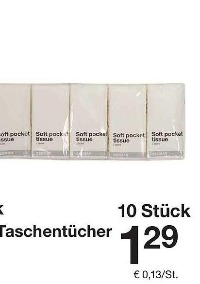 Soft Pocket Taschentücher 10 Stück