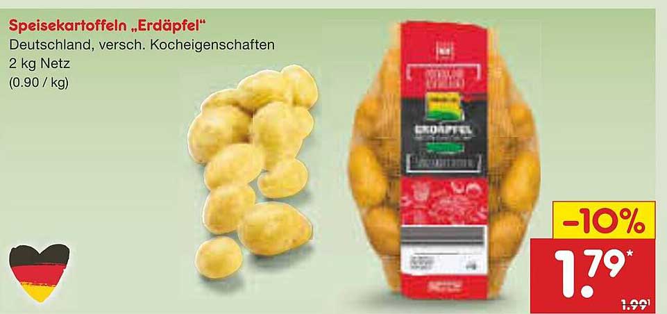 Speisekartoffeln „Erdäpfel“ 2 kg Netz