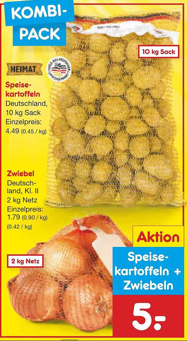 SPEISEKARTOFFELN + ZWIEBELN - KOMBI-PACK