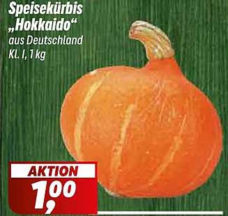 Speisekürbis „Hokkaido“ aus Deutschland KL. I, 1 kg