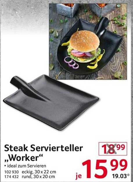 Steak Servierteller „Worker“