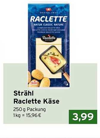 Strähl Raclette Käse 250 g - Jetzt zum Aktionspreis!