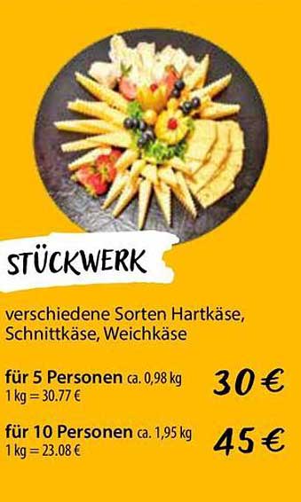 STÜCKWERK - verschiedene Sorten Hartkäse, Schnittkäse, Weichkäse