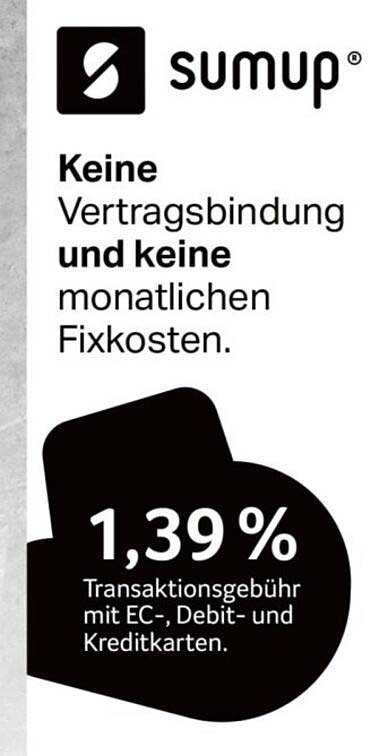 SumUp - Flexible Zahlungsabwicklung ohne versteckte Kosten