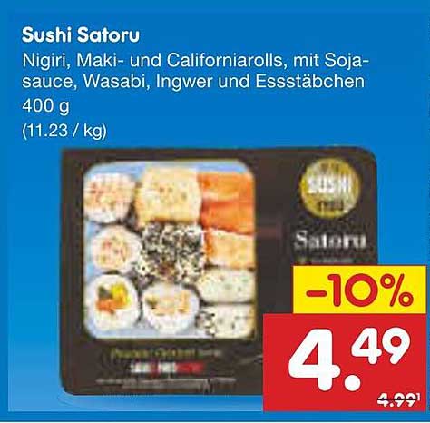 Sushi Satoru - Nigiri, Maki- und California Rolls