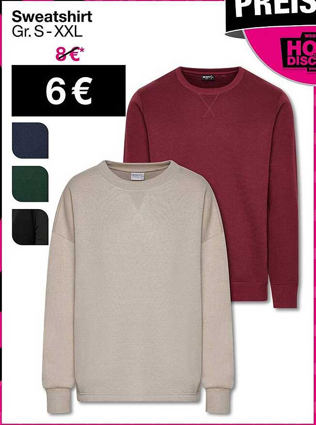 Sweatshirt Gr. S - XXL