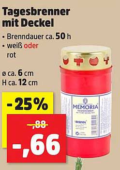 Tagesbrenner mit Deckel