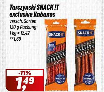 Tarczyński SNACK IT exclusive Kabanos - 120 g Packung
