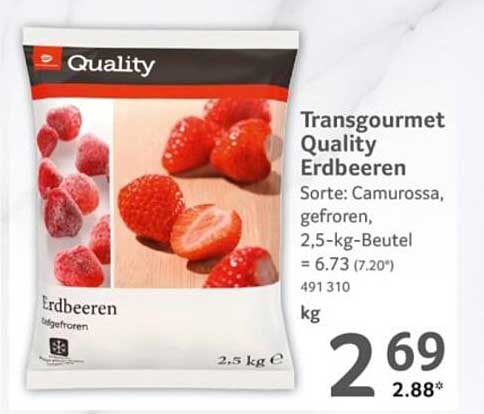 Transgourmet Quality Erdbeeren gefroren 2,5 kg