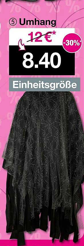 Umhang mit Spinnennetz-Muster