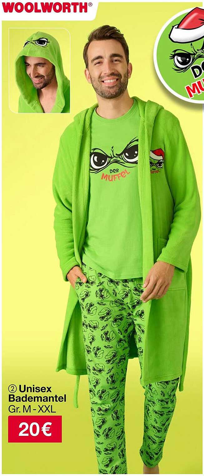 Unisex Bademantel Gr. M-XXL für nur 20€