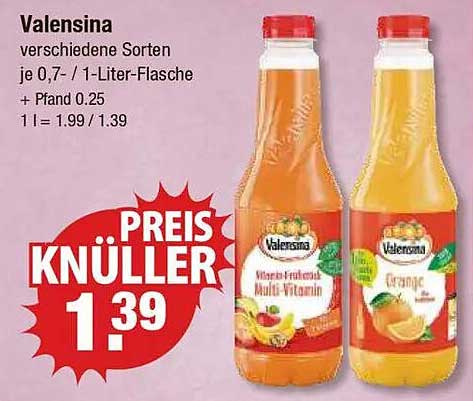 Valensina Fruchtsäfte 0,7l/1l