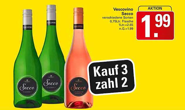 Vescovino Secco - verschiedene Sorten 0,75L Flasche
