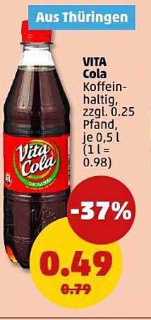 VITA Cola 0,5 l - jetzt nur 0,49 €