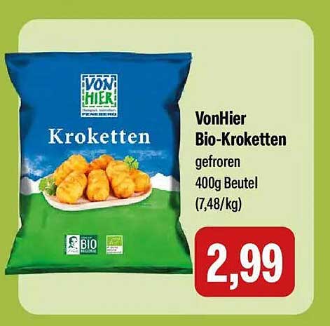 VonHier Bio-Kroketten, 400g Beutel