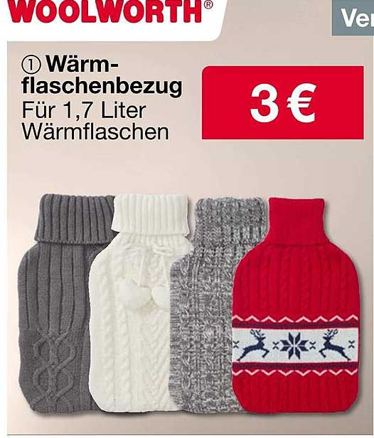 Wärmflaschenbezug für 1,7 Liter Wärmflaschen