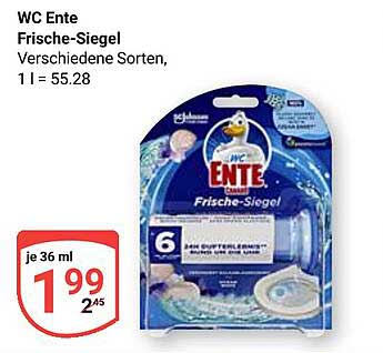 WC Ente Frische-Siegel - Verschiedene Sorten