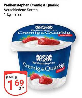 Weihenstephan Cremig & Quarkig - Verschiedene Sorten