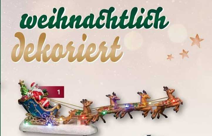 Weihnachtlich dekoriert