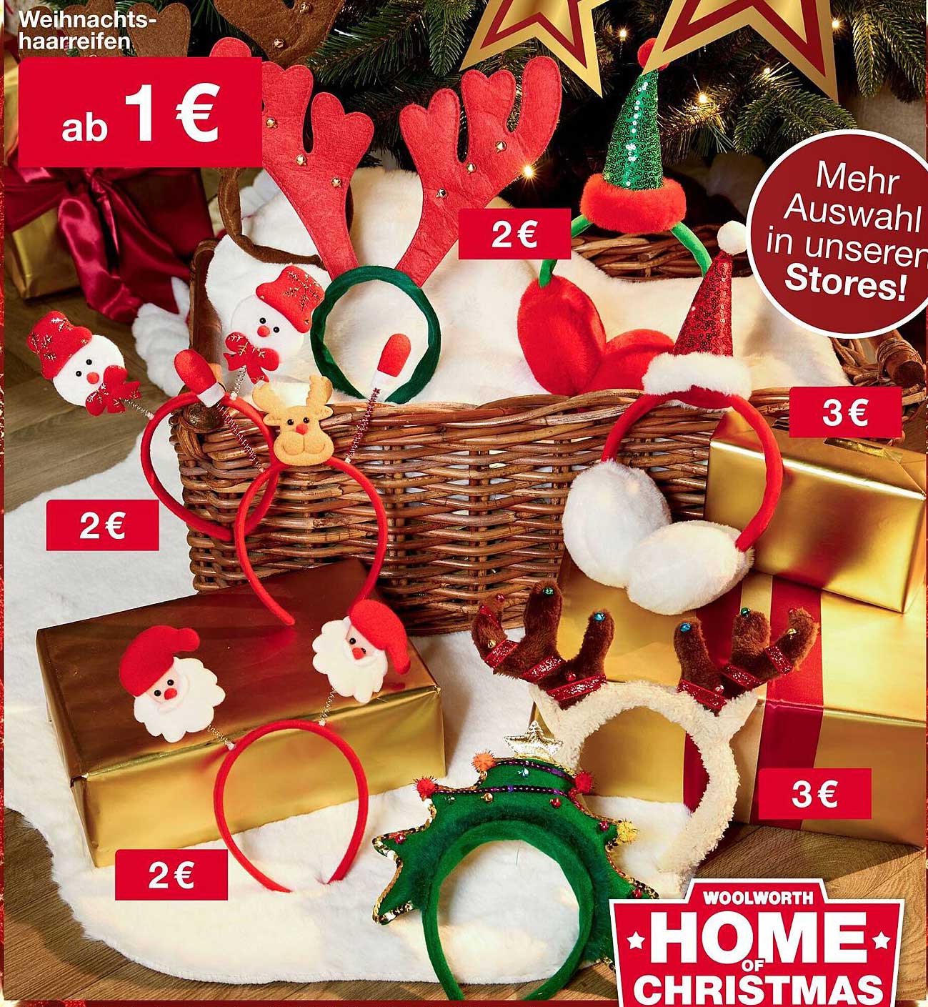 Weihnachts-Haarreifen ab 1 €