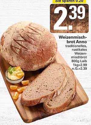 Weizenmischbrot Anno 800g