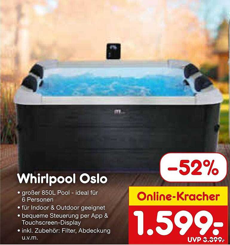 Whirlpool Oslo - Ideal für entspannende Stunden mit Familie und Freunden