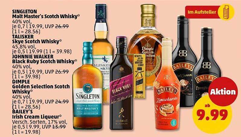 Whisky- und Likör-Angebote bei Penny
