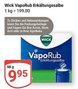 Wick VapoRub Erkältungsbalsam 50 g