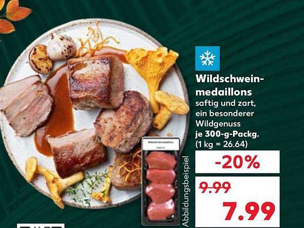 Wildschweinmedaillons - saftig und zart, ein besonderer Wildgenuss