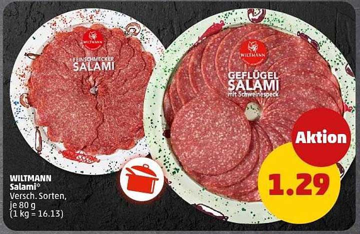 WILTANN Salami, verschieden Sorten, je 80 g