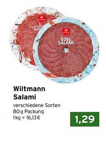 Wiltmann Salami 80 g Packung