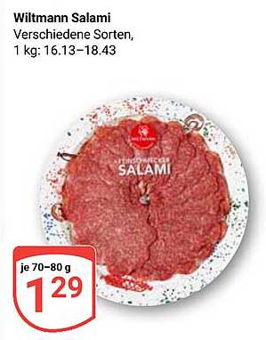 Wiltmann Salami - Verschiedene Sorten