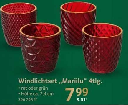 Windlichtset „Mariilu“ 4tlg.