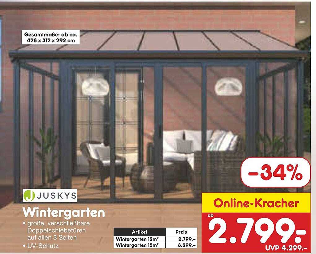 Wintergarten von Juskys - Jetzt zugreifen!