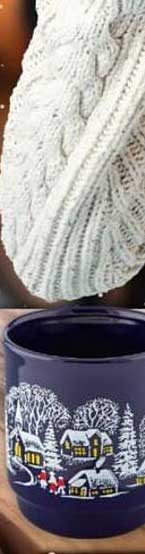 Winterliche Tasse mit hübschem Design