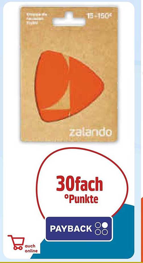 Zalando Geschenkkarte – 30fach Punkte