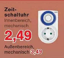 Zeitschaltuhr Innenbereich, mechanisch 2,49