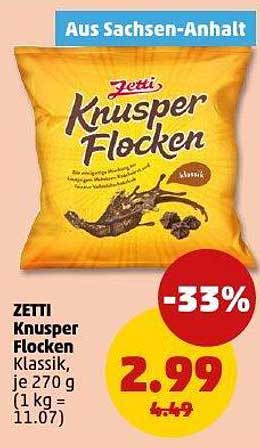 ZETTI Knusper Flocken Klassik, je 270 g
