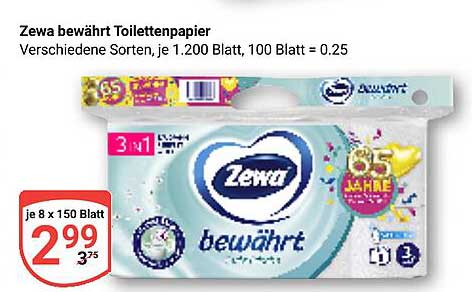 Zewa bewährt Toilettenpapier