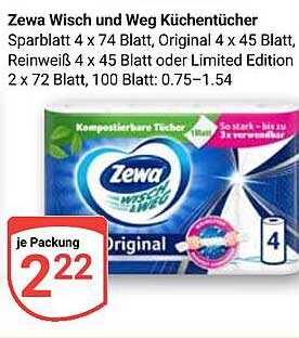 Zewa Wisch und Weg Küchentücher