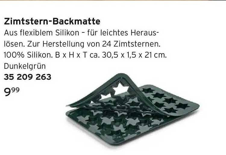 Zimtstern-Backmatte