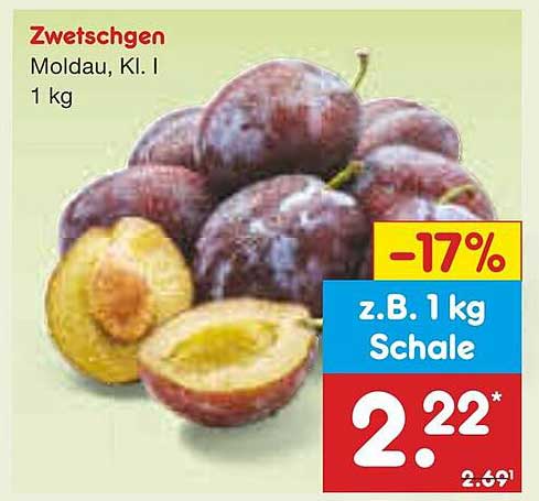 Zwetschgen Moldau, Kl. I - 1 kg